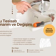 Daire İçi ve Dışı Su Tesisatı Onarımı